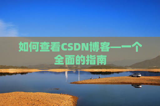 如何查看CSDN博客—一个全面的指南